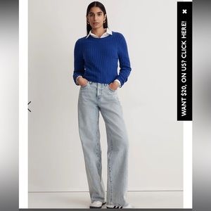 Blue Crew Neck Sweater